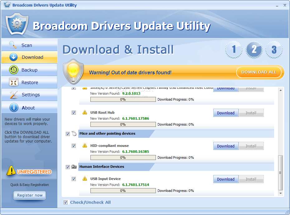 broadcom drivers windows 7